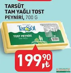 TARIM KREDİ TARSÜT TAM YAĞLI TOST PEYNİRİ 700 G TARIM KREDİ TARSÜT TAM YAĞLI TOST PEYNİRİ 700 G